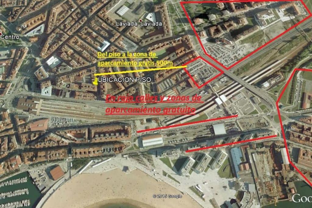 A Un Paso De La Playa, Amplio Apartamento Gijón Zewnętrze zdjęcie