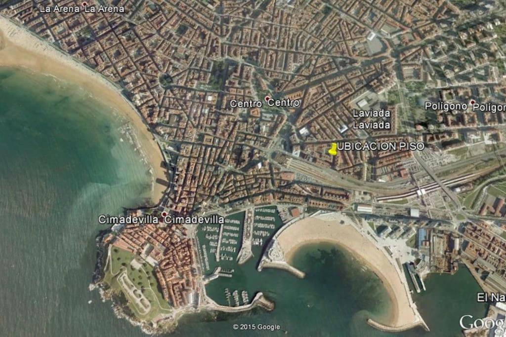 A Un Paso De La Playa, Amplio Apartamento Gijón Zewnętrze zdjęcie